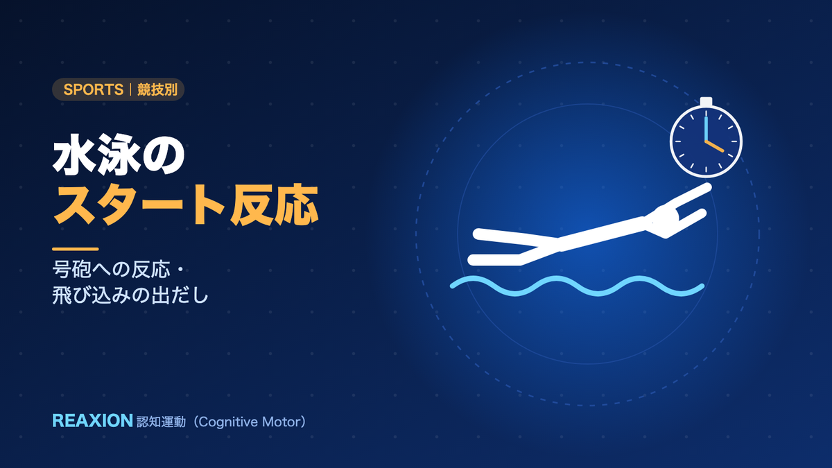 水泳のスタート反応（イラスト）