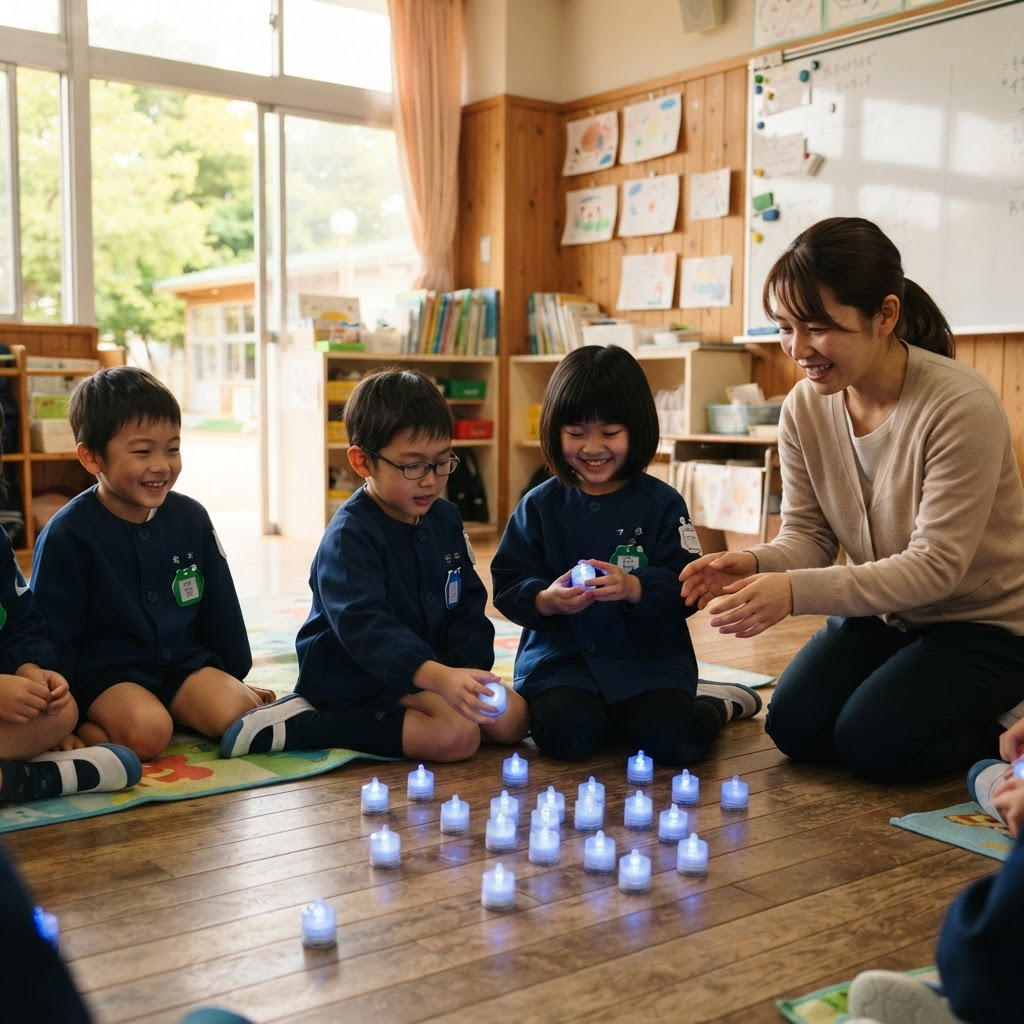 学校での測定の様子